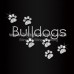 Bulldogs Paw Rhinestone Heat Transfer